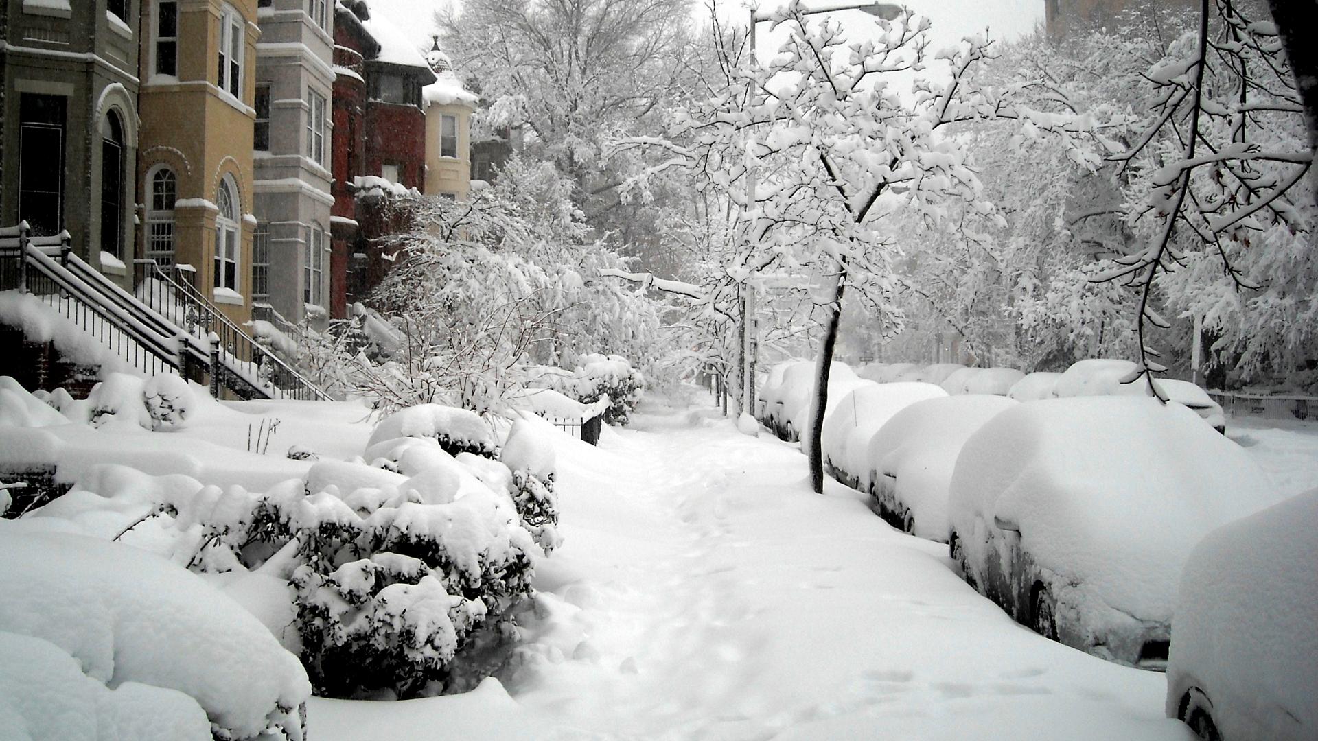 Нью-Йорк зимой обои для рабочего стола, картинки и фото - RabStol.net