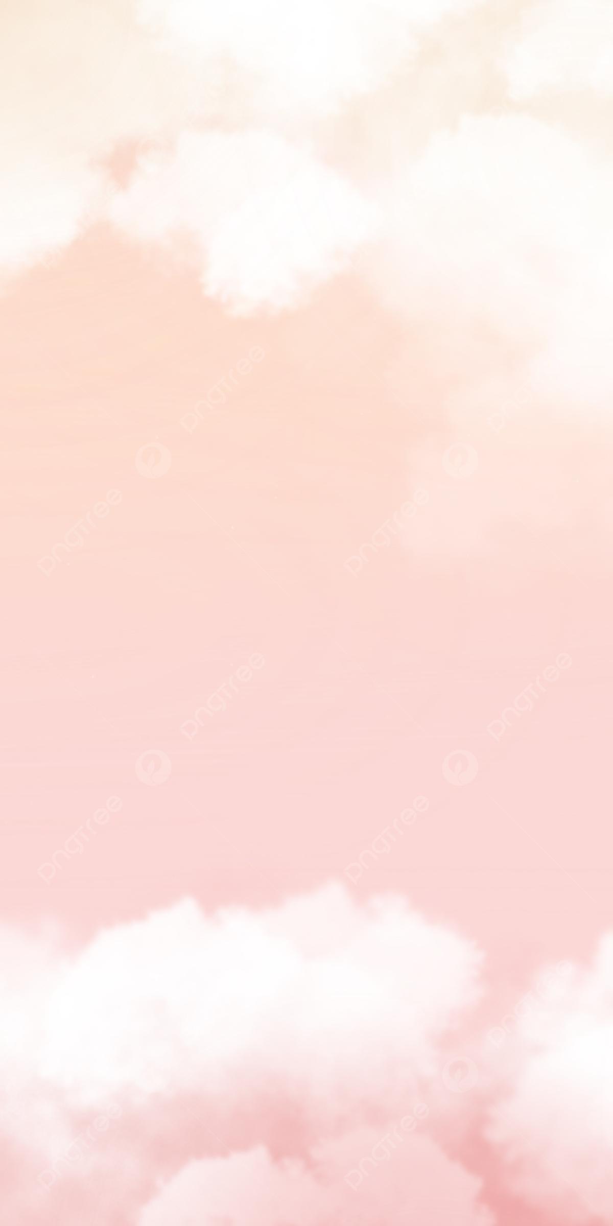 Розовое Яркое небо Пустой Облачный Мобильный телефон Обои Фон Обои  Изображение для бесплатной загрузки - Pngtree