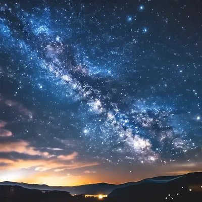 Звёздное небо, звёзды, ночь,, …» — создано в Шедевруме