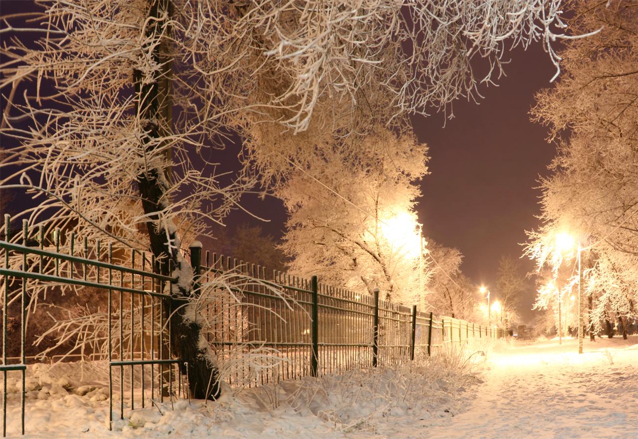 Ночные фото зимы - Зима - Фото галерея - Галерейка