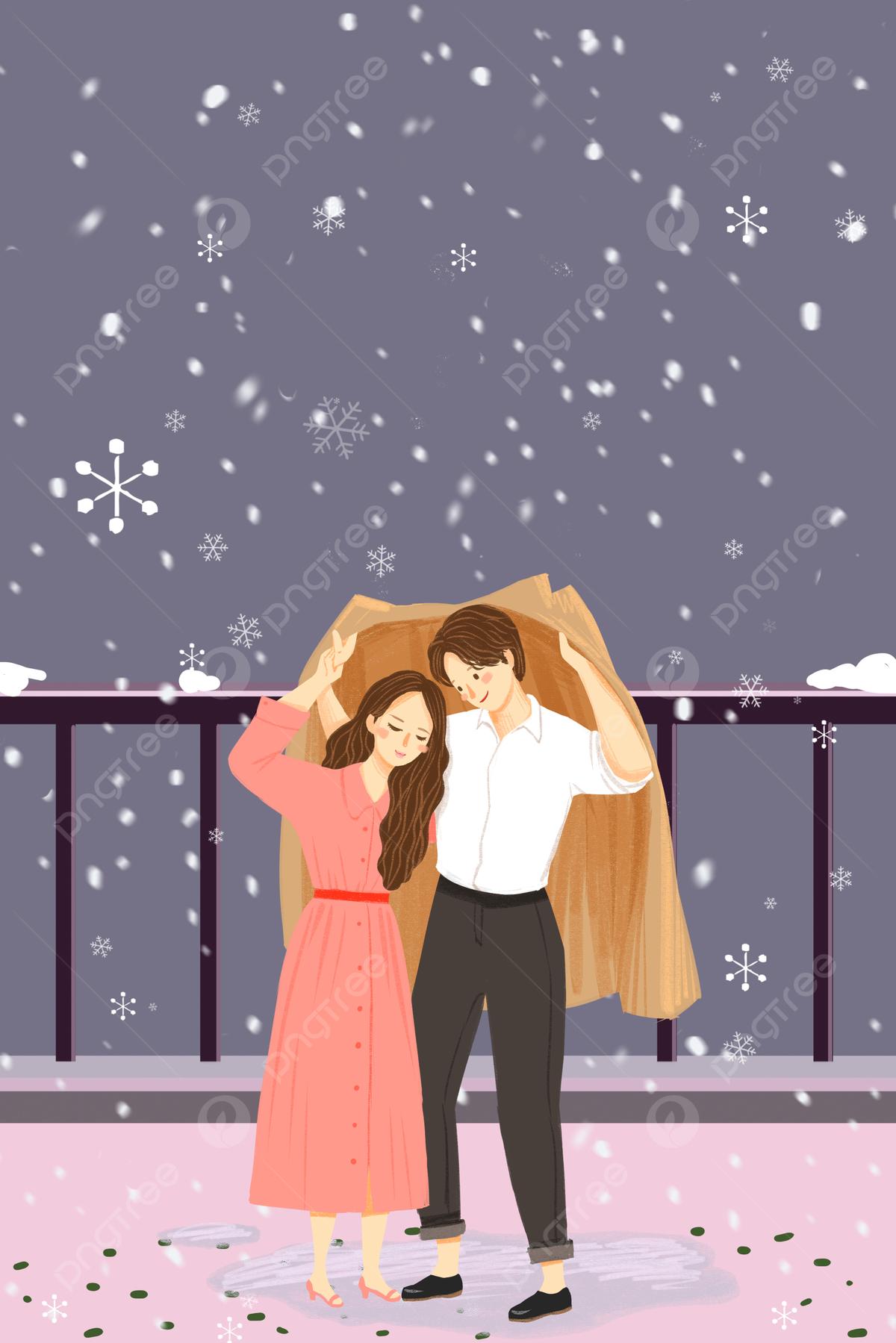 Молодая пара, охватывающей на открытом воздухе зимой :: Стоковая фотография  :: Pixel-Shot Studio