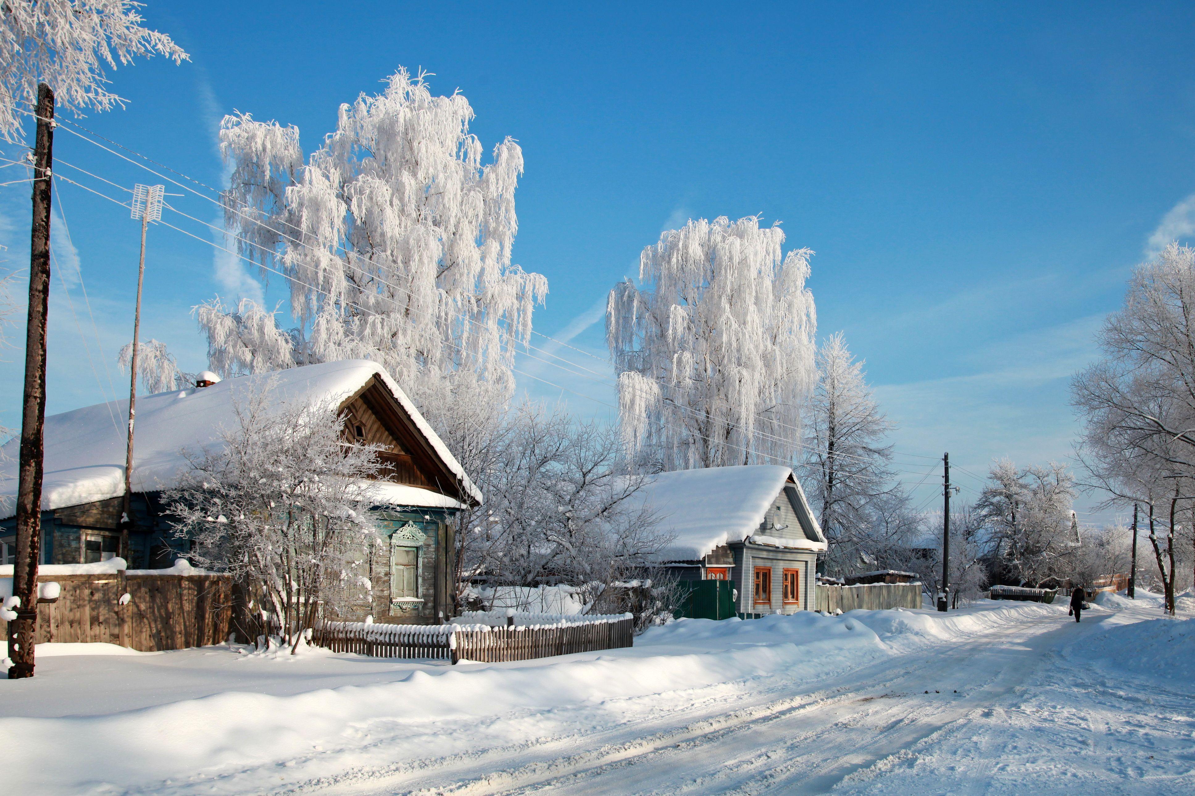 Природа России | Зимние сцены, Деревенские фотографии, Пейзажи