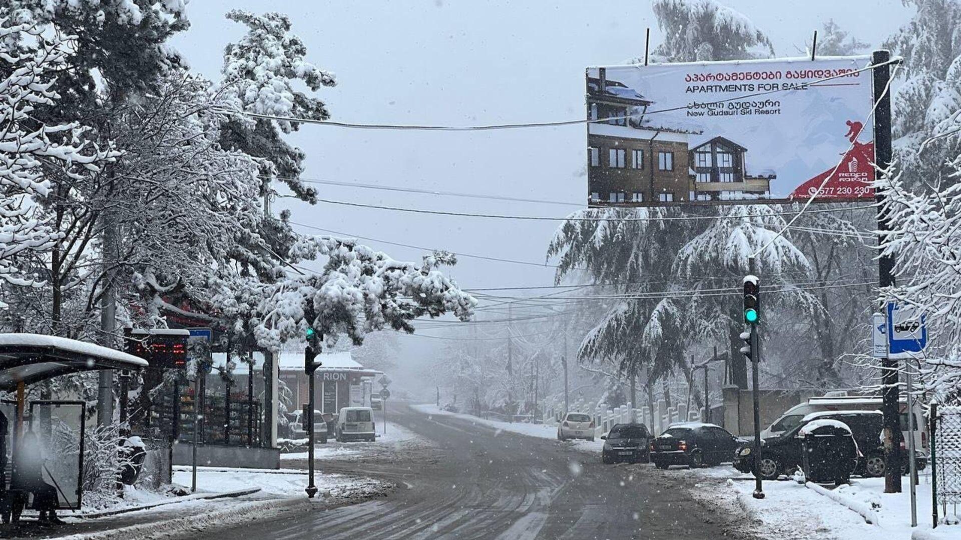 Первый снег в Ростове | Пикабу