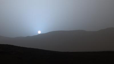 Picstory: Голубой закат на Марсе