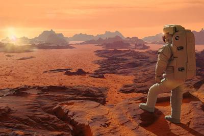 Восход Солнца на Марсе. Обои для рабочего стола. 1440x900