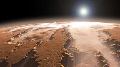 Холодный рассвет на Марсе — Фото №291491