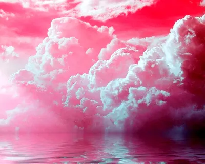 Розовое небо с облаками (49 фото) - 49 фото