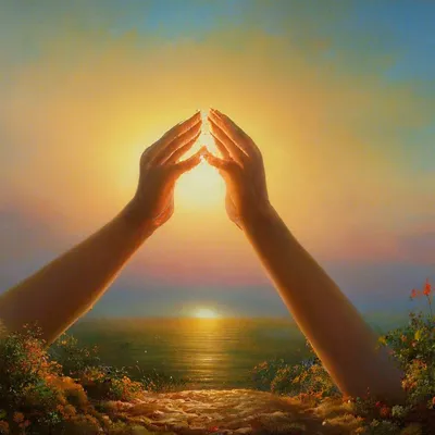 Девушка с поднятыми руками к небу на заходе солнца Стоковое Фото -  изображение насчитывающей небо, поле: 132661268