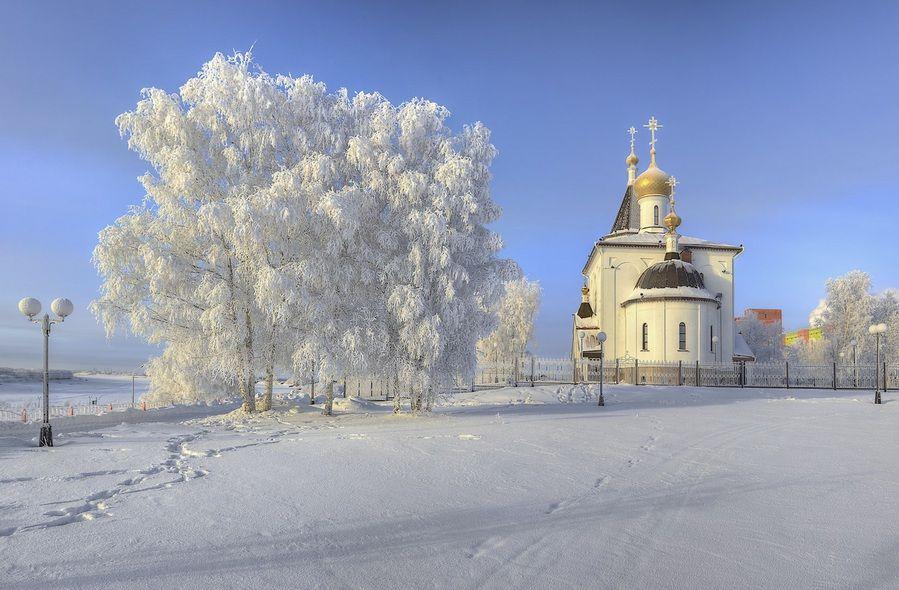 Церковь,зима,утро и бодрящий запах снега. | Beautiful photography, Outdoor,  Photography