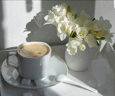 Утро кофе весна (74 фото) »