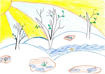 Мастер-класс по рисованию цветными карандашами «Весна» с детьми старшего  дошкольного возраста (19 фото). Воспитателям детских садов, школьным  учителям и педагогам - Маам.ру