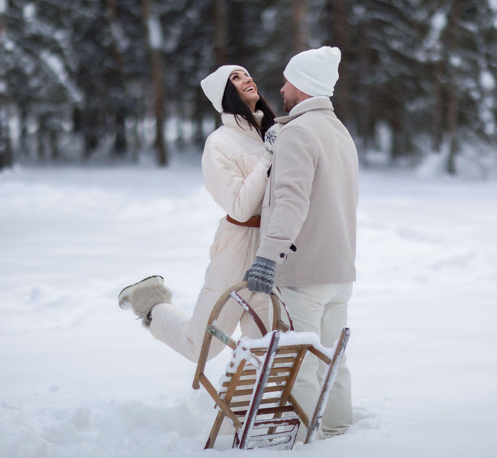 Открытки зима и любовь - 73 фото