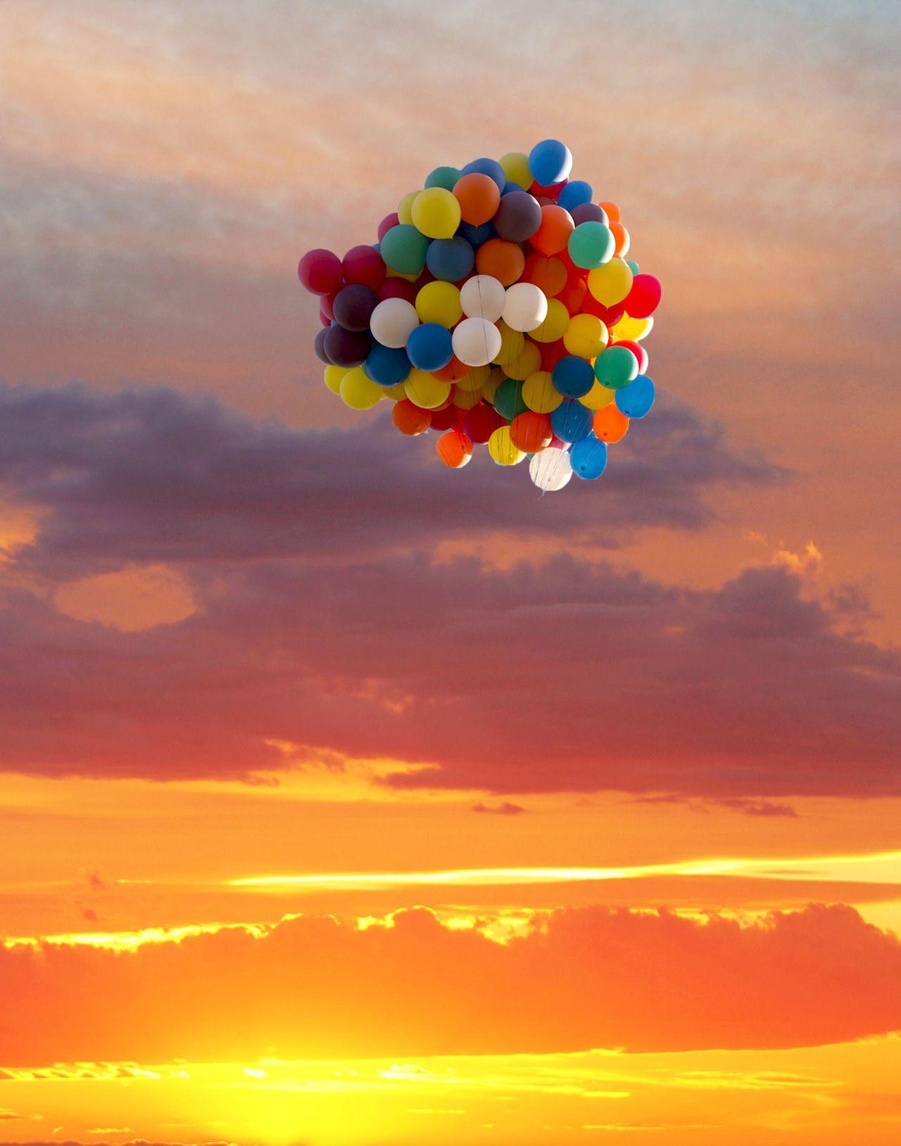воздушные шарики в небе | Balloons, Happy birthday in heaven, Birthday in  heaven