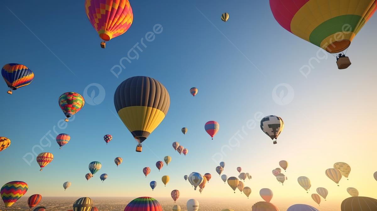 Скачать обои небо, трава, шары, закат, пейзаж разрешение 1440x900 #200408