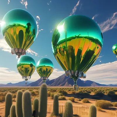 Купить Фотошторы Воздушные шары в небе по низкой цене