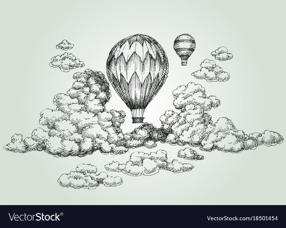 Картина \"Красочные воздушные шары в небе \" | Интернет-магазин картин  \"АртФактор\"