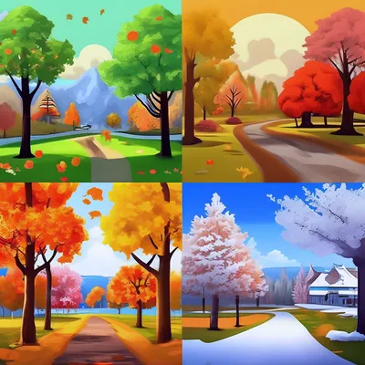 ВРЕМЕНА ГОДА - мультфильм для детей: зима, весна, лето, осень - YouTube