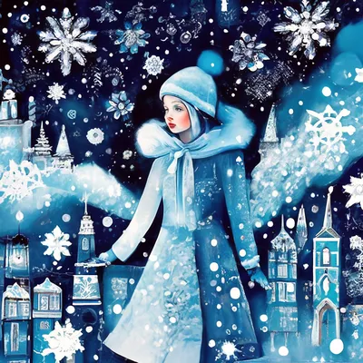 синий зимний абстрактный фон рождественский фон со снежинками вектор,  зимняя открытка, снежинка узор, снежная абстракция фон картинки и Фото для  бесплатной загрузки