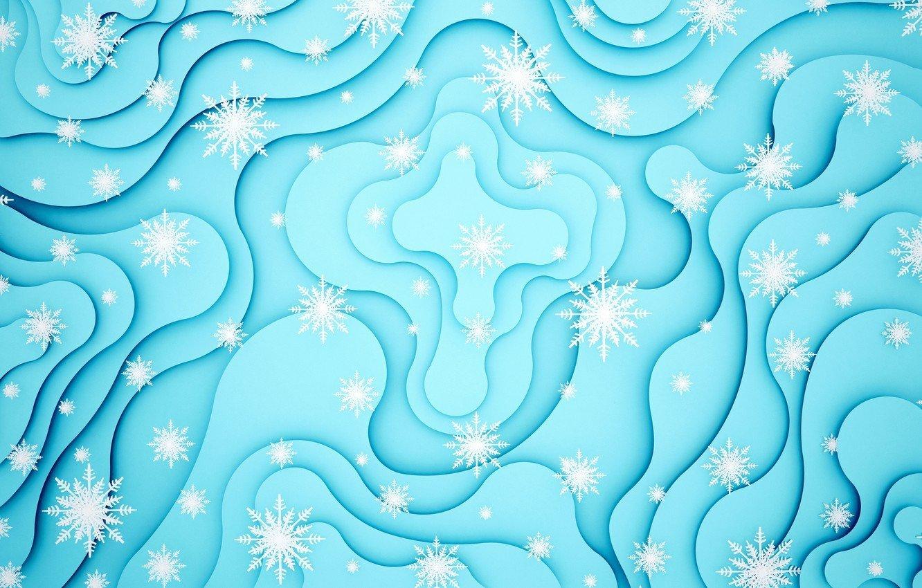Зима акрил абстракция» — создано в Шедевруме