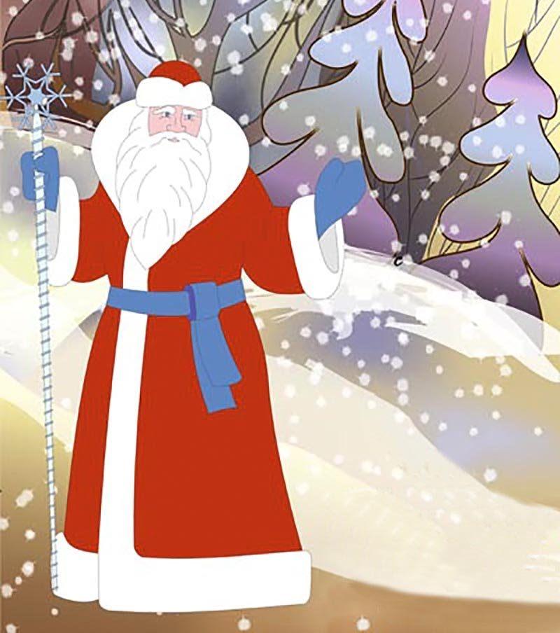 Санта-Клаус, Дед Мороз В Красивой Зимний Пейзаж Фотография, картинки,  изображения и сток-фотография без роялти. Image 10835836