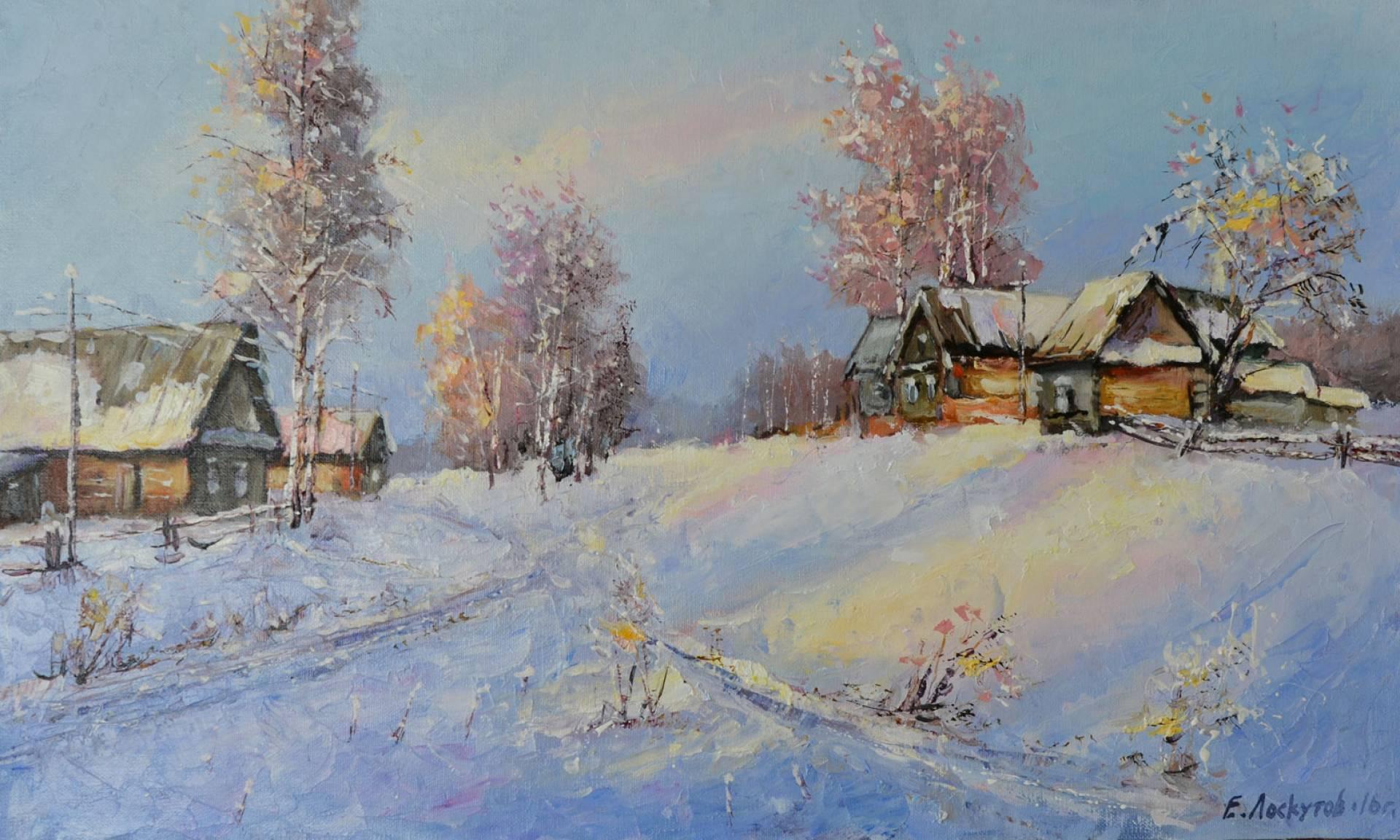 Зима в деревне | ArtBUP - an international platform for Fine Art Paintings
