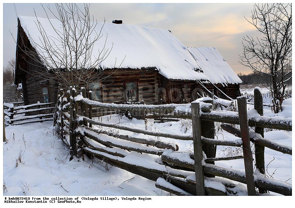 Картина «Зима в деревне», Ирина Лубера - Jose Art Gallery
