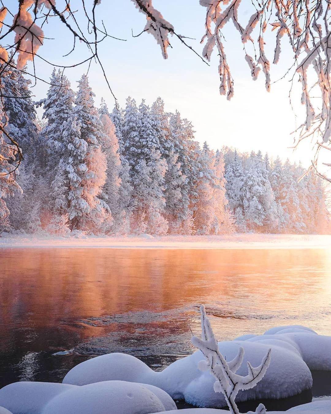 Зимний пейзаж февраль (51 фото) - 51 фото