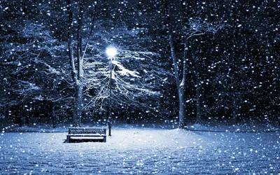 Красивый ночной ручей падает снег и снег изображение_Фото номер  400909565_AI Формат изображения_ru.lovepik.com