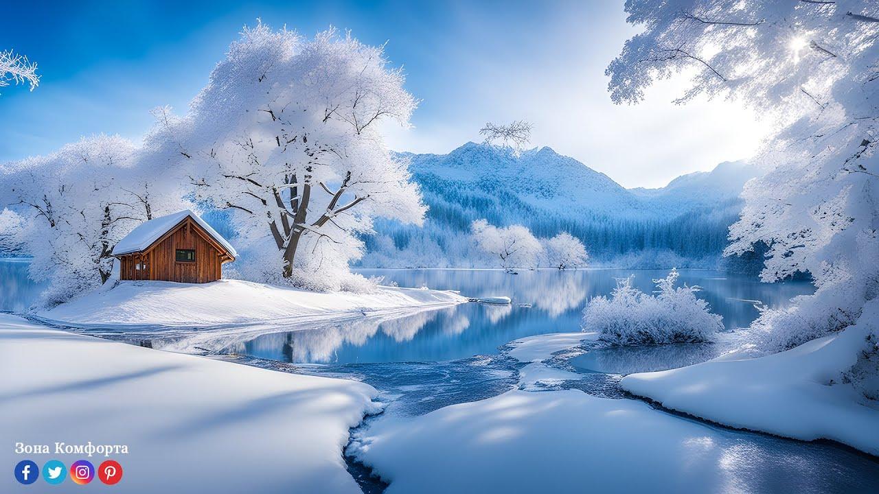 Картинки зима снегопад фотографии