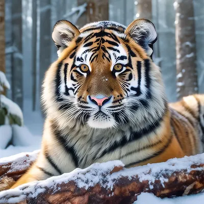 Скачать обои тигр, снег, лес, зима, животные разрешение 2410x1775 #161260