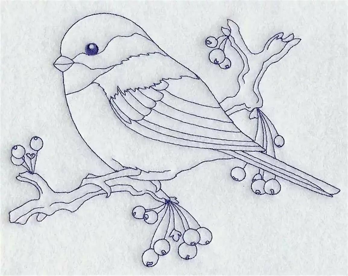Зимующие птицы рисунок - 76 фото