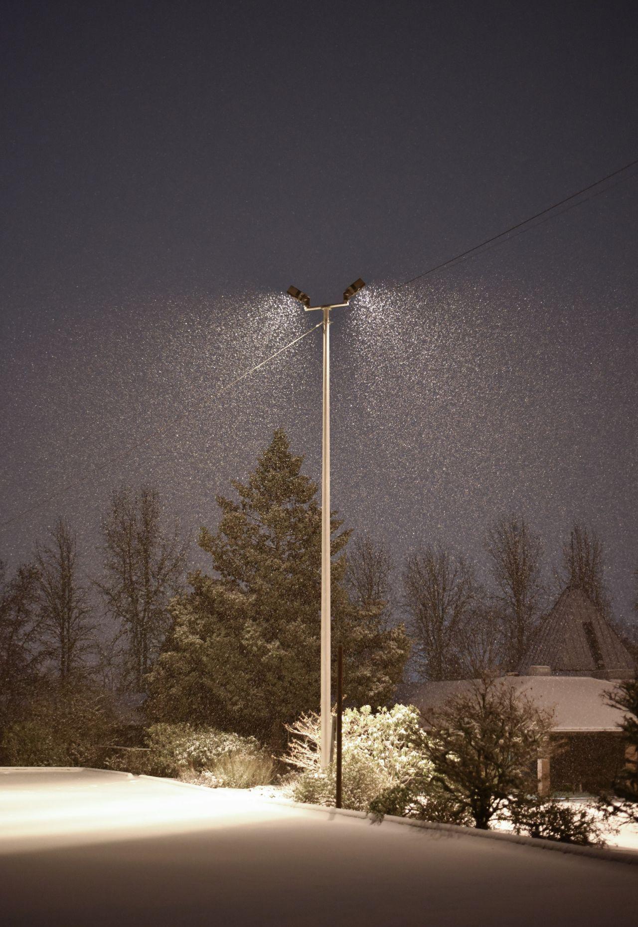 Ночь, улица, фонарь, зима. | Пикабу