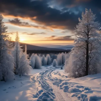 темная холодная зима в лесу Стоковое Фото - изображение насчитывающей ель,  сезон: 234962308