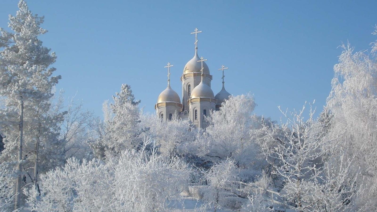 Зимние храмы православной Руси. Обои | СЕМЬЯ и ВЕРА
