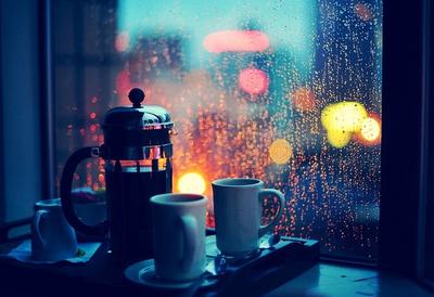 Кофейня \"Escobar\" - Кофе и дождь...воздух пронизан романтикой, свежестью, и  тёплым согревающим кофейным ароматом... . Кофе намного вкуснее именно в  дождь….это позволяет сполна насладится прекрасным вкусом и погрузится в  свои мысли, глядя