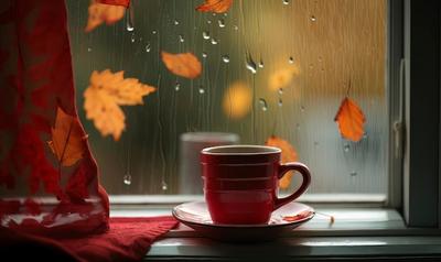 Кофе Время В Дождливый День — стоковые фотографии и другие картинки Дождь -  Дождь, Кафе, Кофе - напиток - iStock