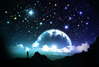 яркое космическое облако галактики освещает ночное небо с замысловатыми  деталями звезды и космическими чудесами Иллюстрация штока - иллюстрации  насчитывающей накалять, шаровар: 296958252