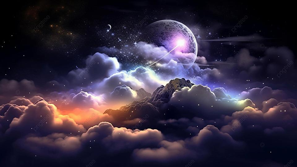 Голубое и фиолетовое космическое небо · Бесплатные стоковые фото