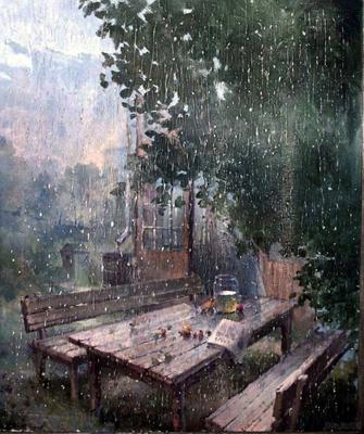 Летний Дождь — стоковые фотографии и другие картинки Дождь - Дождь, Задний  или передний двор, Декоративный сад - iStock