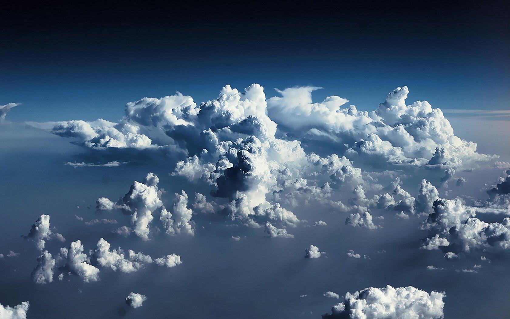 Небо с облаками рисунок - 74 фото