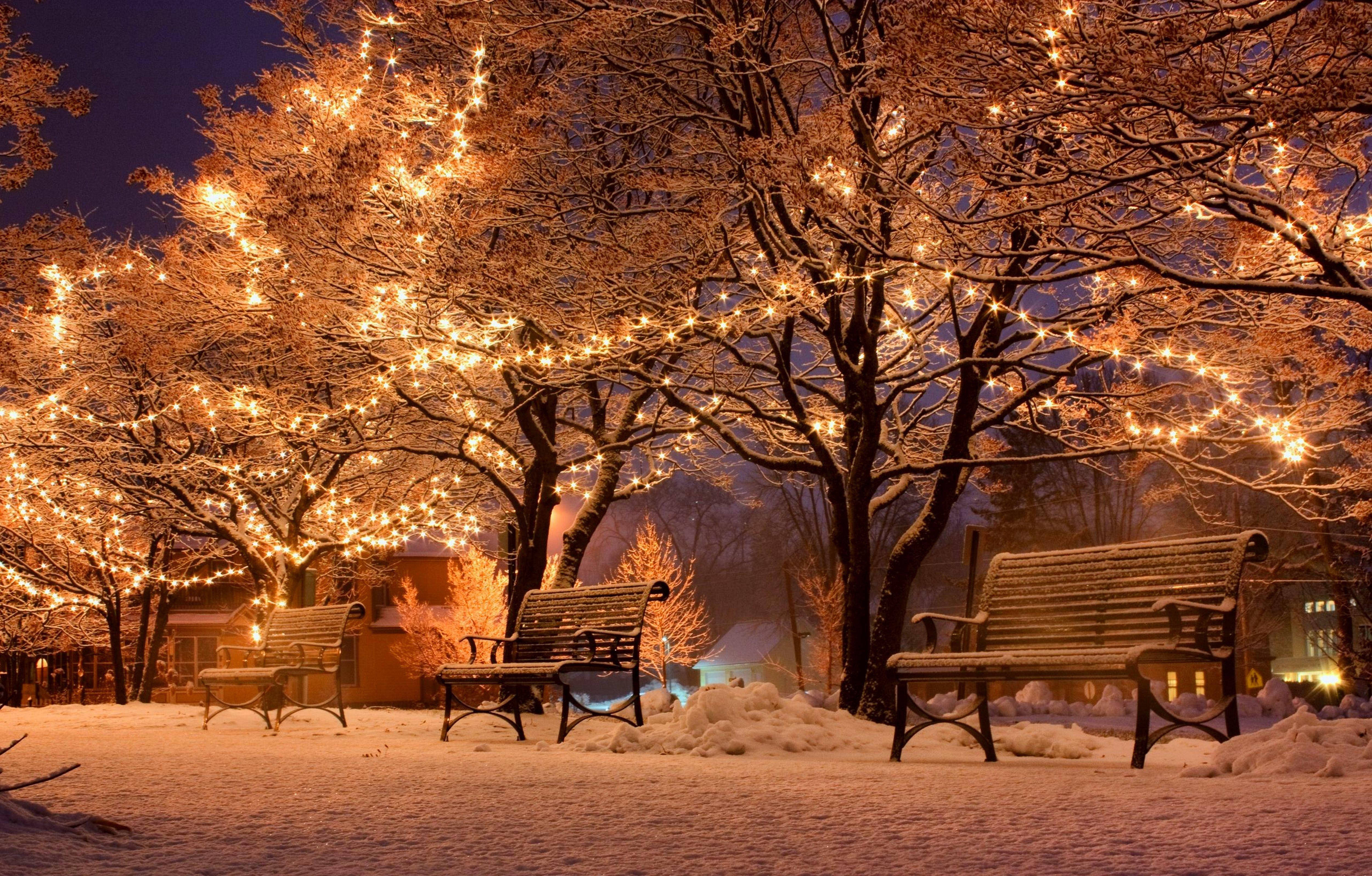 Снежный вечер (55 фото) - 55 фото