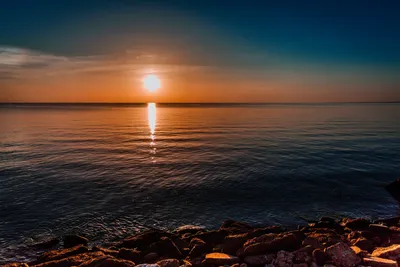красивый рассвет на море Stock Photo | Adobe Stock
