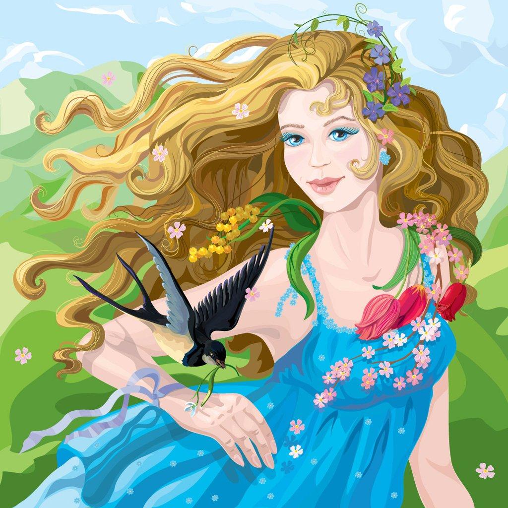Красивая девушка весны в зацветая дереве Стоковое Изображение - изображение  насчитывающей насладитесь, состав: 41706879