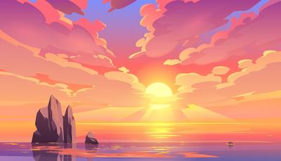 Фотография Море Солнце Природа Волны рассвет и закат | Закаты, Волны,  Природа