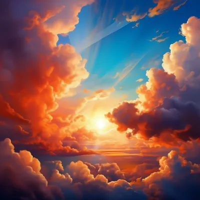Солнечное небо фон - 70 фото