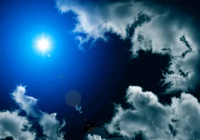 Солнечное небо с облаками (46 фото) - 46 фото