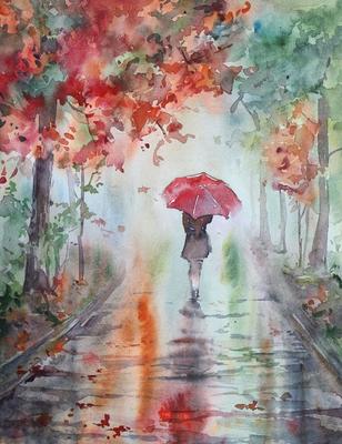 на осеннем листе капли воды, осенний дождь, дождь, падение фон картинки и  Фото для бесплатной загрузки