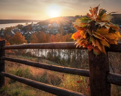 Осенний рассвет фото фотографии