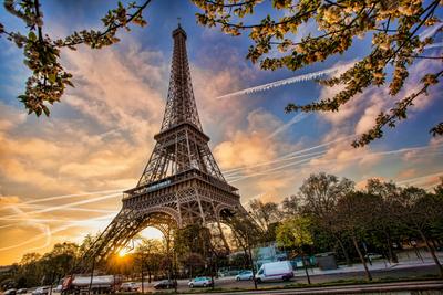 Париж весной, акварель+фото, …» — создано в Шедевруме