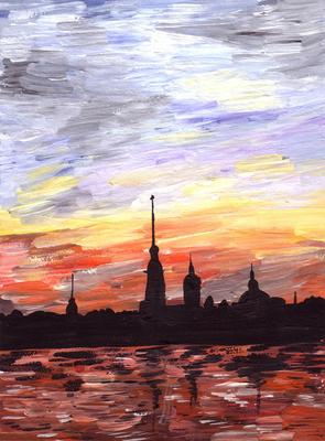 Рассвет на Москве-реке :: Михаил Бибичков – Социальная сеть ФотоКто